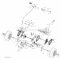 Drive Diagram and Parts List for WE261 2011-08 - 96022001002 Weed Eater Lawn Tractor